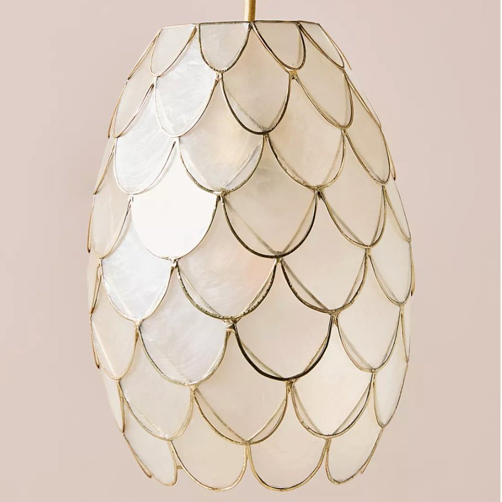 Anthropologie Phillipa Capiz Pendant Light